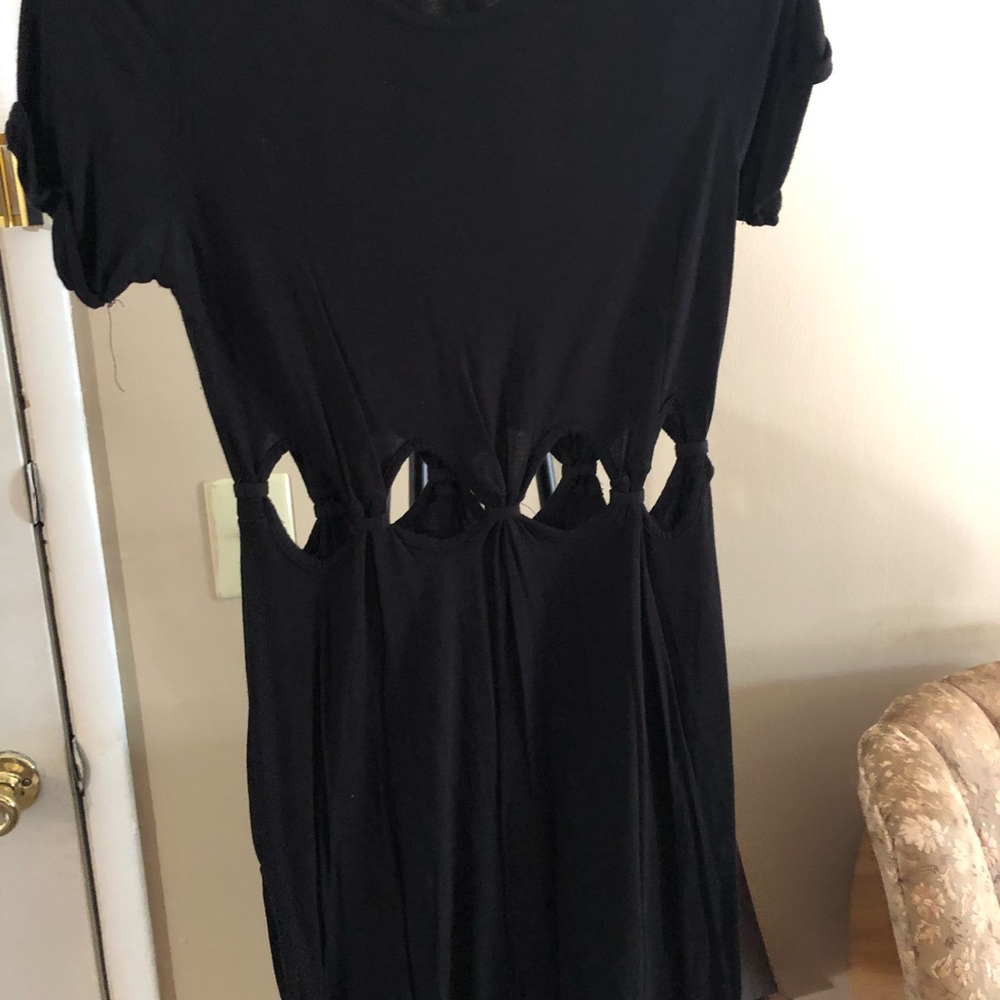 Black t-shirt dress